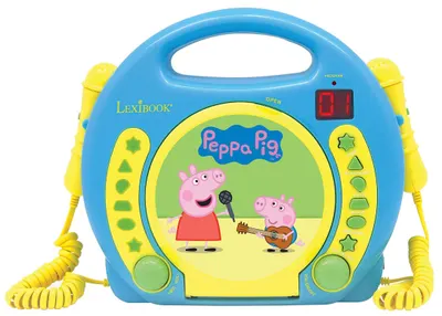 CD player Lexibook - Peppa Pig RCDK100PP, albastru /galben