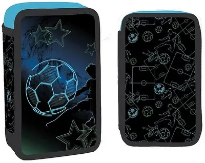 Neceser cu accesorii S. Cool Football - 2 fermoare, 29 piese