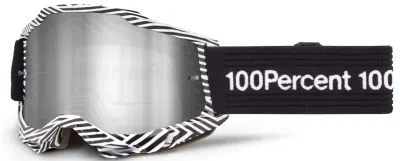 Ochelari atv cross 100% Accuri 2 Samba, lentila oglinda argintie