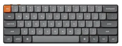 Tastatură mecanică Keychron – K9 Max, Milk POM Red Linear, RGB, neagră/gri