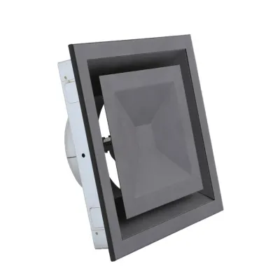 Anemostat patrat negru - fi100 - reglaj directional