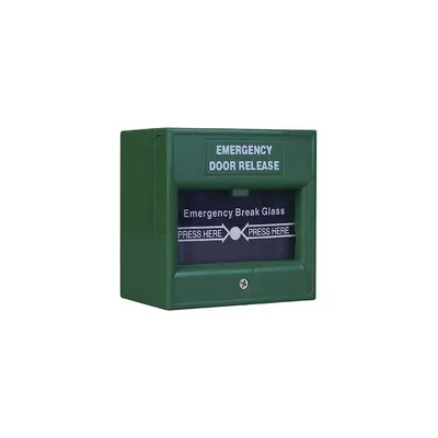 Buton iesire de urgenta Other ND-EDR911-C, capac de protectie transparent, verde