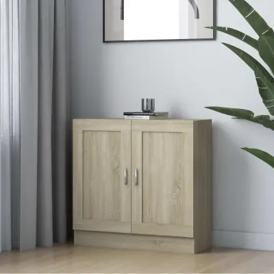 vidaXL Bibliotecă, stejar Sonoma, 82,5x30,5x80 cm, lemn prelucrat