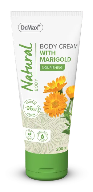 Dr. Max Natural Crema de corp cu galbenele, 200ml
