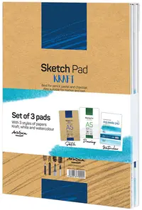 Set caiete de schițe Drasca - A5, 3 buc