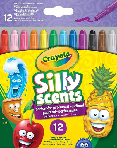 Pasteluri aromate Crayola Silly Scents - 12 culori
