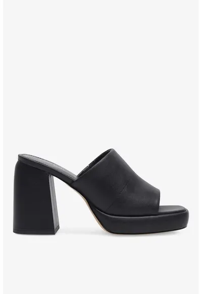 Papuci dama 5905588541806 - Sintetic - Negru - Negru