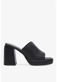 Papuci dama 5905588541806 - Sintetic - Negru - Negru
