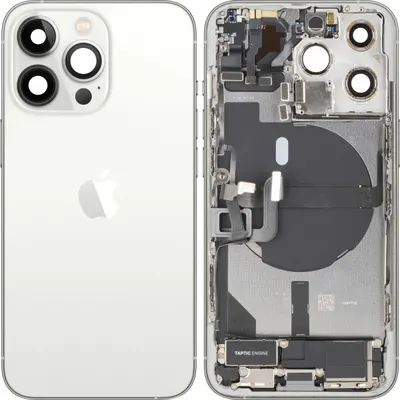 Capac Baterie Apple iPhone 13 Pro, Cu Carcasa Mijloc, Full Parts, Argintiu, Swap
