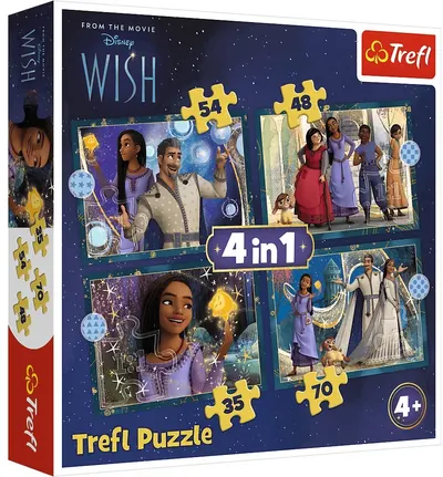 Puzzle Trefl 4 în 1 - Visele devin realitate