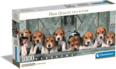 Puzzle panoramic Clementoni din 1000 piese - Beagle