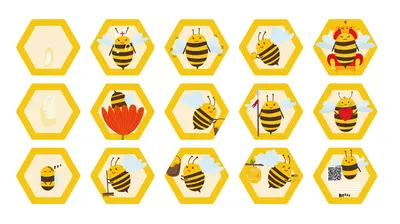 Joc 2 în 1 cu 15 piese hexagonale cu 2 fețe