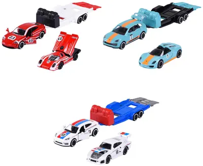 Mașinuță cu remorcă Majorette – Porsche Deluxe, sortiment