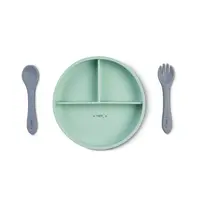 Set diversificare cu 4 piese din silicon Food Fun mint
