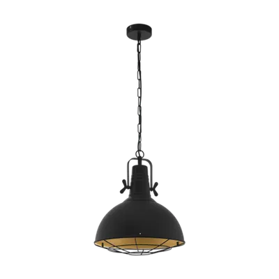 Lampa suspendata CANNINGTON negru, gold 220-240V,50/60Hz
