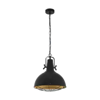 Lampa suspendata CANNINGTON negru, gold 220-240V,50/60Hz
