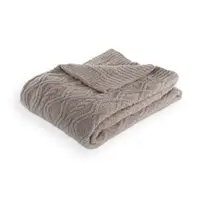 Pătură taupe din micropluș/cocolino 130x170 cm Aspen – Tiseco Home Studio