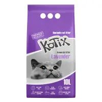 Asternut igienic pentru pisici Kotix, 10 L, aroma Lavanda
