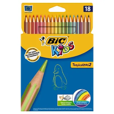 Creioane color, 18culori, Tropicolors Bic