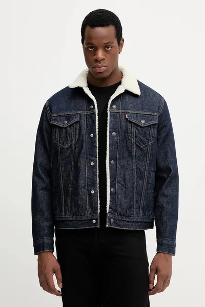 Levi's geacă jeans TYPE 3 SHERPA