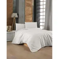 Lenjerie de pat albă din bumbac ranforcé pentru pat dublu 200x200 cm – Mijolnir