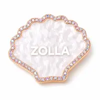 Paletă Pictură Zolla Tip Scoică cu Cristale pentru Nail Art, Manichiură și Amestec Culori