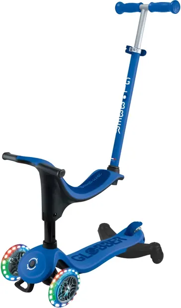 Trotineta 4 in 1 Globber - Go Up Sporty Lights 360°, albastru