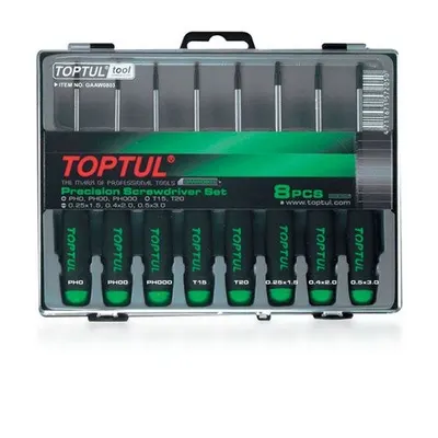 Set surubelnite de precizie, Toptul 8 piese