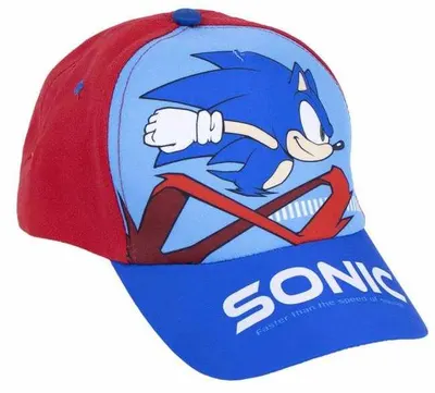Șapcă cu cozoroc Cerda - Sonic, 53 cm, 4+, roșie