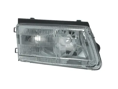 Far dreapta potrivit VW PASSAT 1996-2000 - (H1/H7, reglaj electric, manual, fundal argintiu)