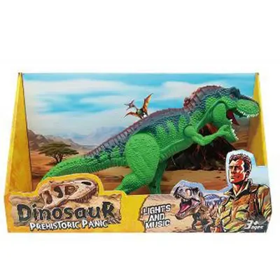 Dinozaur T-rex cu sunete si lumini Prehisoric Panic