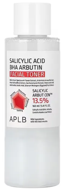 APLB Toner facial Salicylic Acid BHA Arbutin, 160 ml