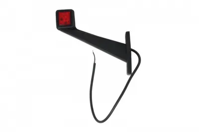 Lumina delimitare stanga, forma: dreptunghiular, rosu alb, LED lungime cablu 400mm, pe bratul lung, 12 24V