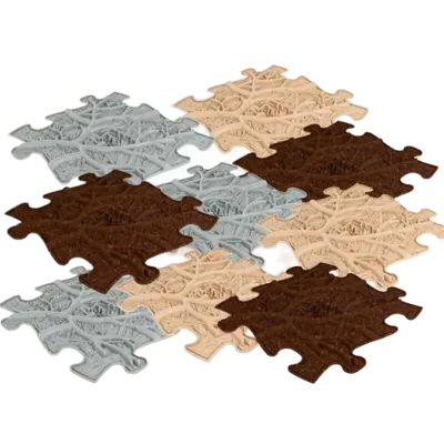 Covoras ortopedic senzorial puzzle Set Roots