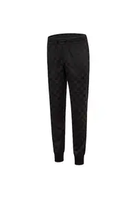 Pantaloni sport copii imprimeu monogram - talie elastica - buzunare laterale - poliester -