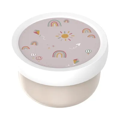 Cutie de gustări pentru copii bej din plastic Sunshine & Rainbow – Mepal