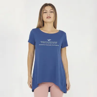 Femei Gimnastică Tricou Europa Azzurro