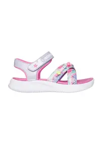Sandale cu velcro Jumpsters - Albastru glaciar/Roz
