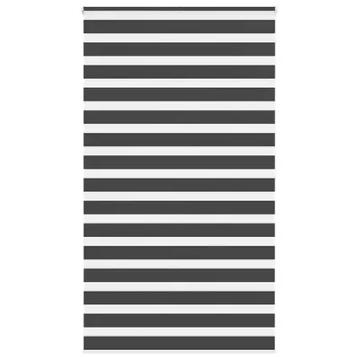 Gossi jaluzea tip zebra neagra latime tesatura 130,9 cm poliester