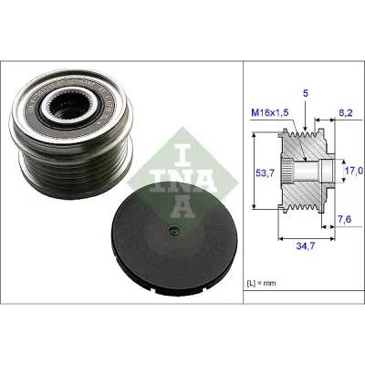 Sistem roata libera, generator INA 535 0211 10