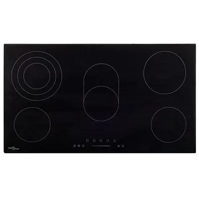 vidaXL Plită ceramică cu 5 arzătoare, control tactil, 77 cm, 8500 W