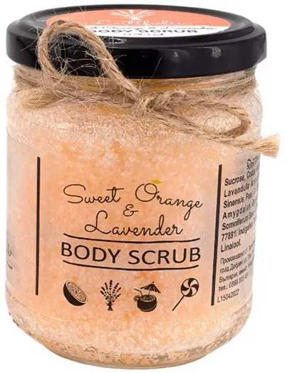 Latifolia Scrub de corp cu portocală dulce și lavandă, 230 ml