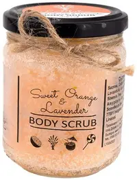 Latifolia Scrub de corp cu portocală dulce și lavandă, 230 ml