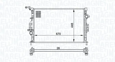 Radiator Motor (manual) Potrivit Volvo S60 Ii, S80 Ii, V60 I, V70 Iii; Ford C-Max Ii, Focus Iii, Galaxy Ii, Grand C-Max, Kuga I, Kuga Ii, S-Max 1.6-2.0d