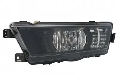Far ceata Stanga (H8 LED, cu lumini de zi; negru) potrivit SKODA RAPID 05.15-12.18