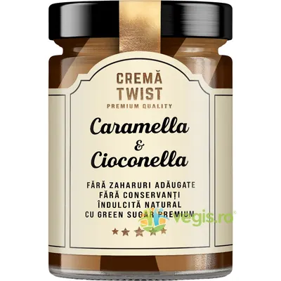 Crema Twist Caramella si Cioconella fara Zahar Adaugat Secretele Ramonei 350g