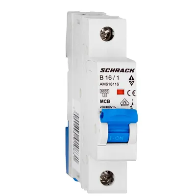 Intreruptor automat modular (MCB) AMPARO 6kA, B 16A, 1-pol