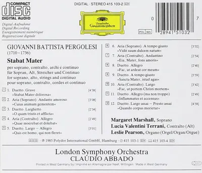 Pergolesi: Stabat Mater