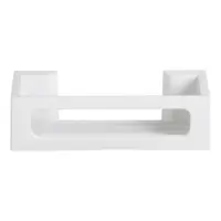 Raft pentru baie alb mat autoadeziv cu Turbo-Loc din plastic Bralia – Wenko