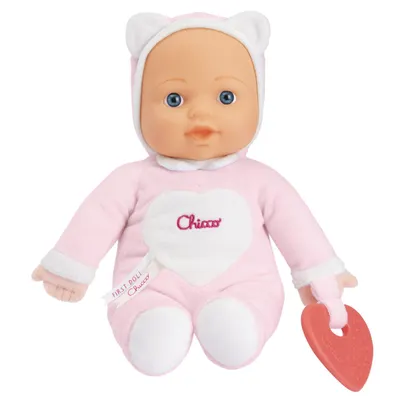 Jucarie Chicco Prima mea papusica, roz, 0luni+